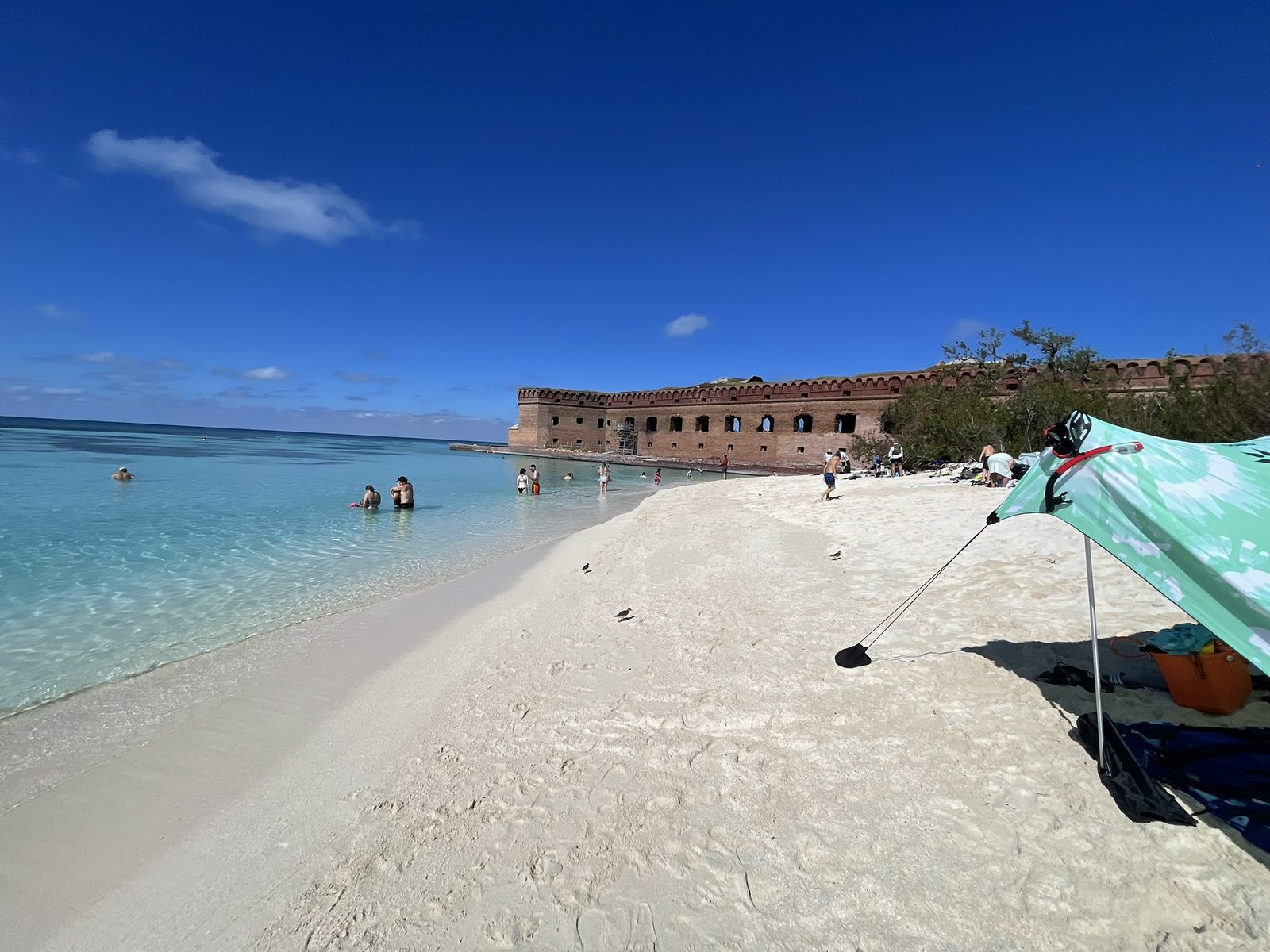 View from a private Dry Tortugas charter near Fort Jefferson