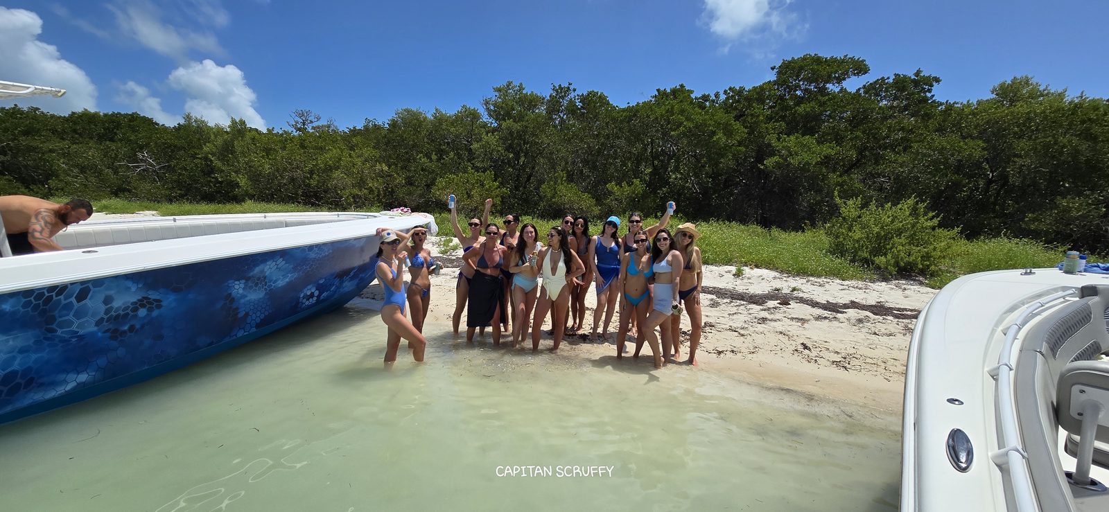 Custom private charter with sandbar-style stop in Key West