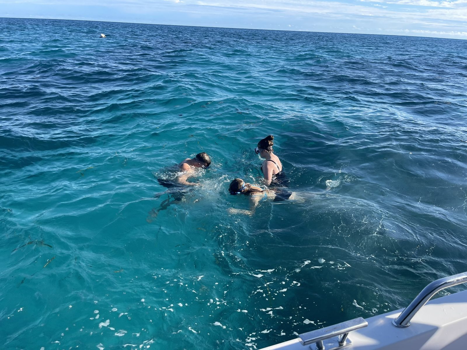 Private snorkeling charter in Key West with bright blue water