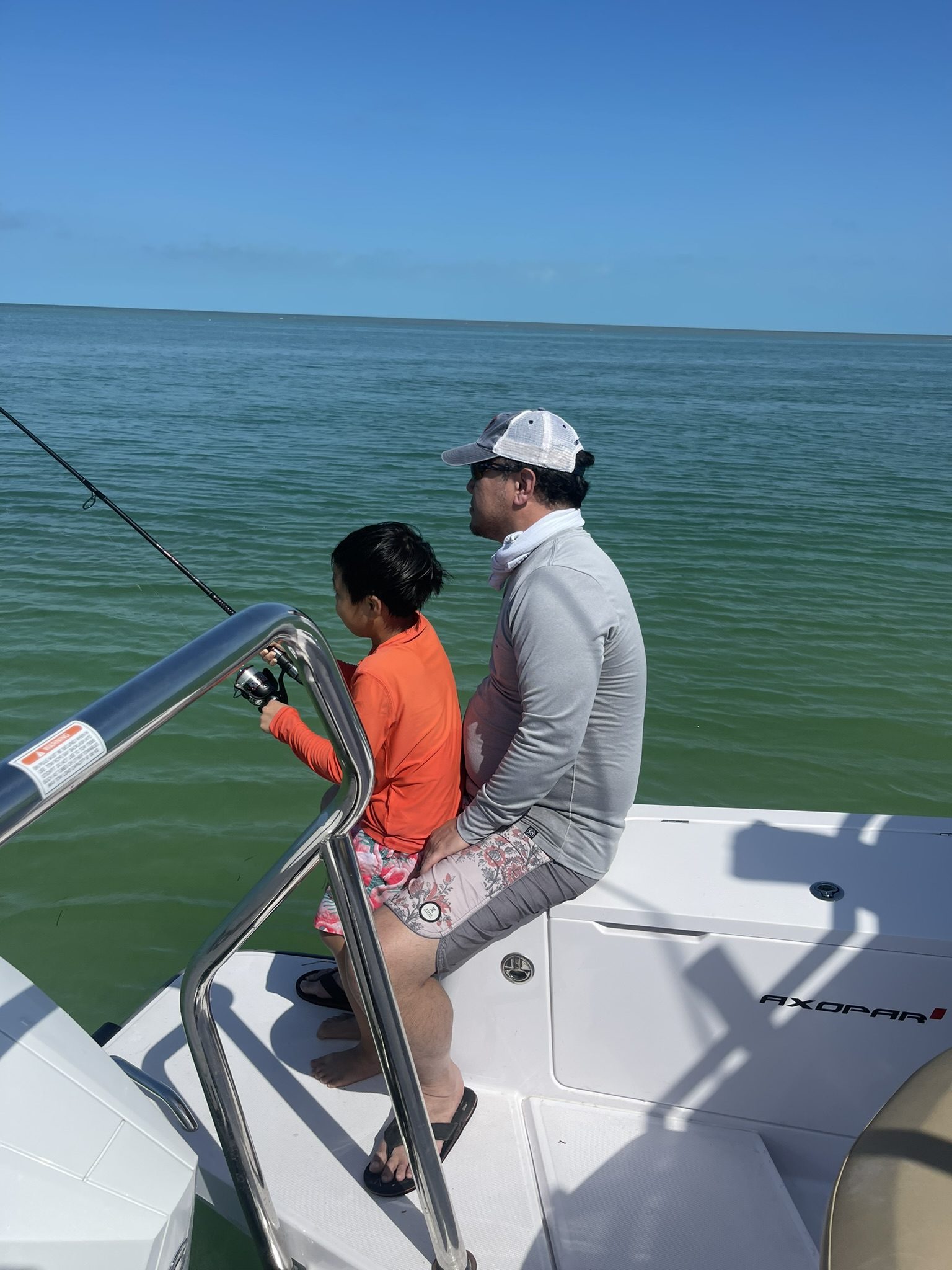 Fishing trip with guests on a private charter in Key West
