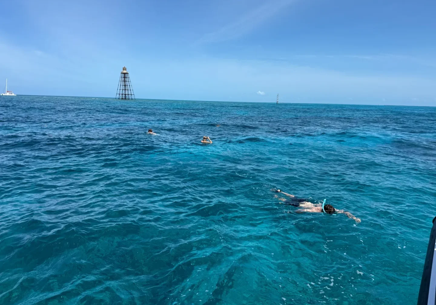 Key West snorkeling charter in clear water in the Florida Keys